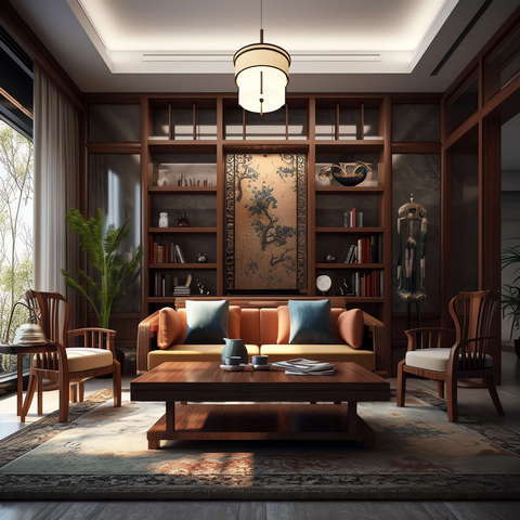 图片[48]-全球设计案例智能库_OJBKAI.COM住宅中式客厅Midjourney灵感图库-_设计智库－全球设计案例智能库_OJBKAI.COM-全球设计案例智能库_OJBKAI.COM设计智库