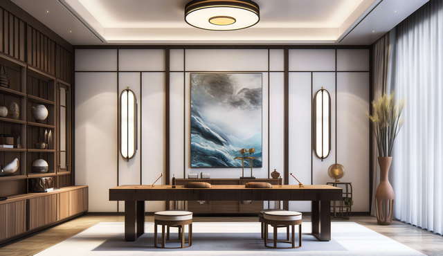 图片[10]-全球设计案例智能库_OJBKAI.COM新中式茶室书房Midjourney灵感图库-_设计智库－全球设计案例智能库_OJBKAI.COM-全球设计案例智能库_OJBKAI.COM设计智库