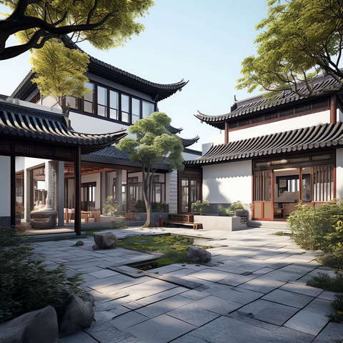 图片[4]-全球设计案例智能库_OJBKAI.COM中式四合院Midjourney灵感图库-_设计智库－全球设计案例智能库_OJBKAI.COM-全球设计案例智能库_OJBKAI.COM设计智库