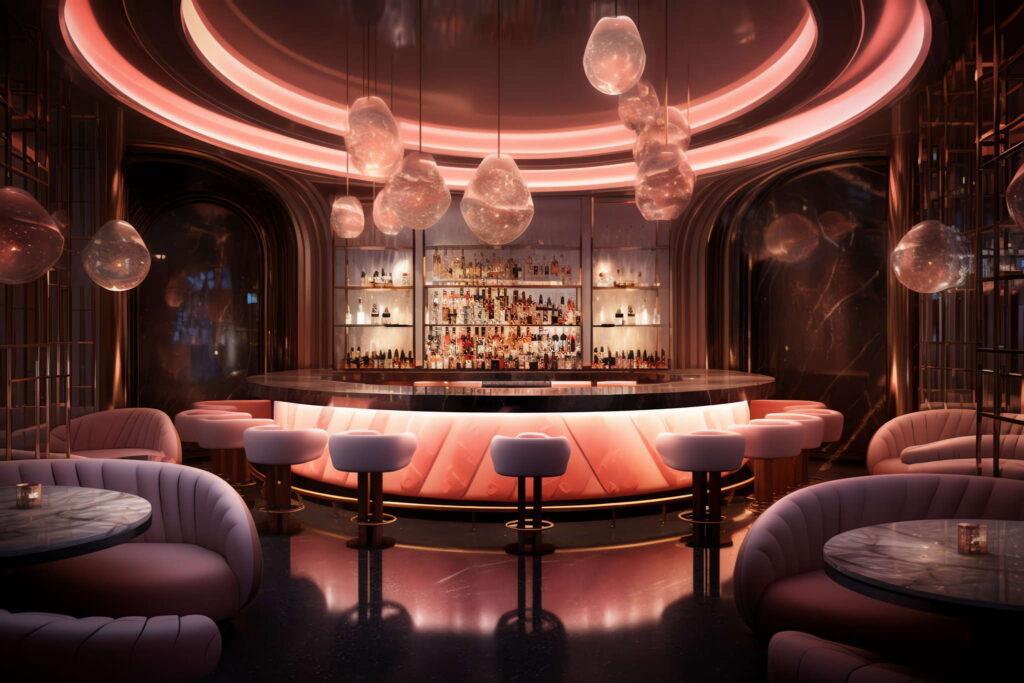 前卫时尚餐饮酒吧Midjourney灵感图库-_设计智库－全球设计案例智能库_OJBKAI.COM-全球设计案例智能库_OJBKAI.COM设计智库