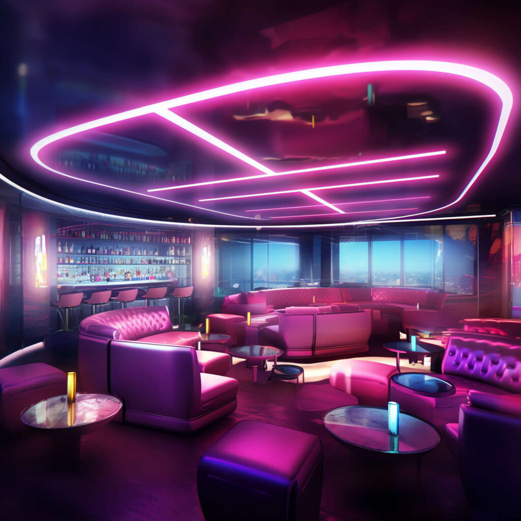 图片[11]-全球设计案例智能库_OJBKAI.COM赛博朋克风霓虹灯设计KTV酒吧_Midjourney灵感图库-_设计智库－全球设计案例智能库_OJBKAI.COM-全球设计案例智能库_OJBKAI.COM设计智库