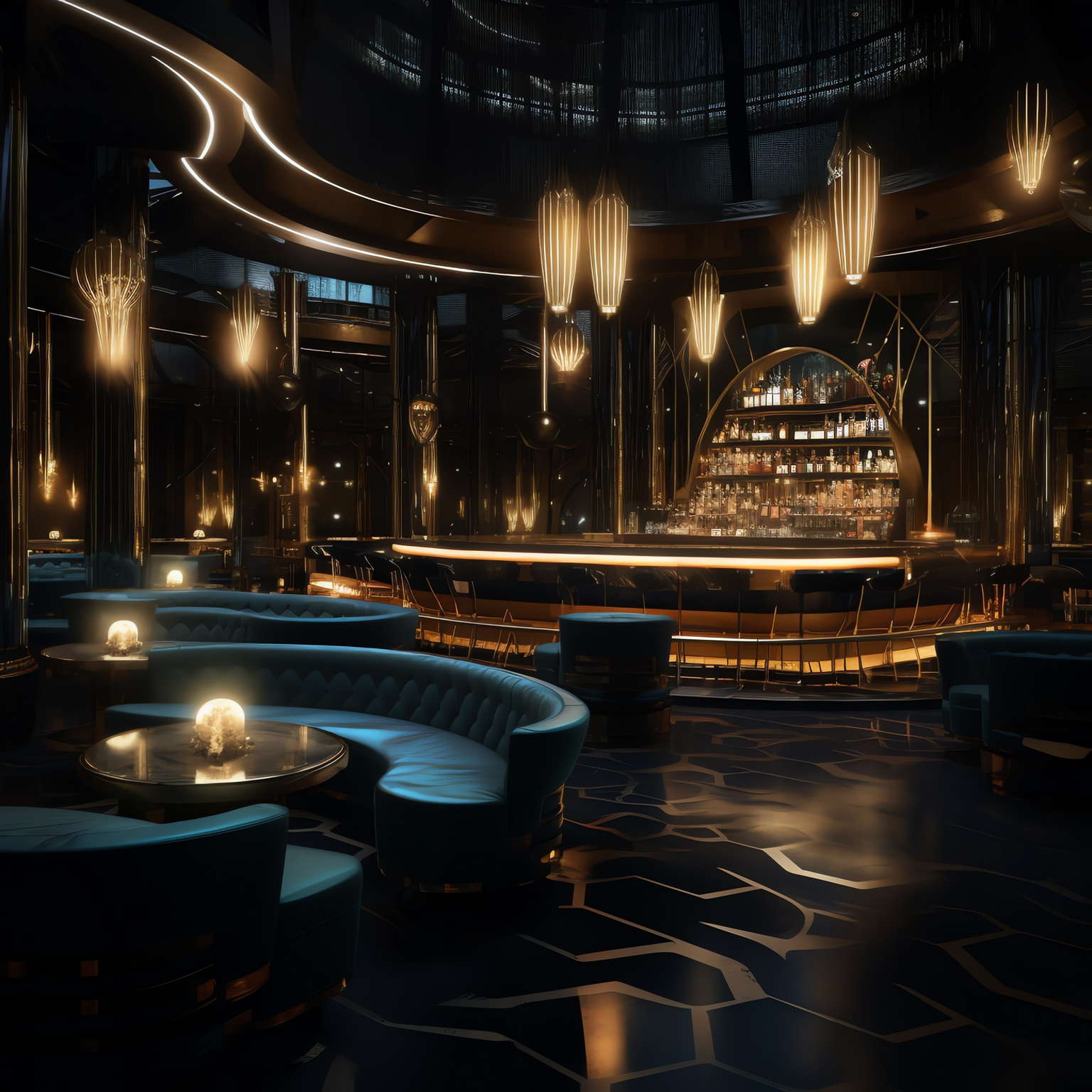 未来科技感吧台_Midjourney灵感图库-_设计智库-全球设计案例智能库_OJBKAI.COM-全球设计案例智能库_OJBKAI.COM设计智库