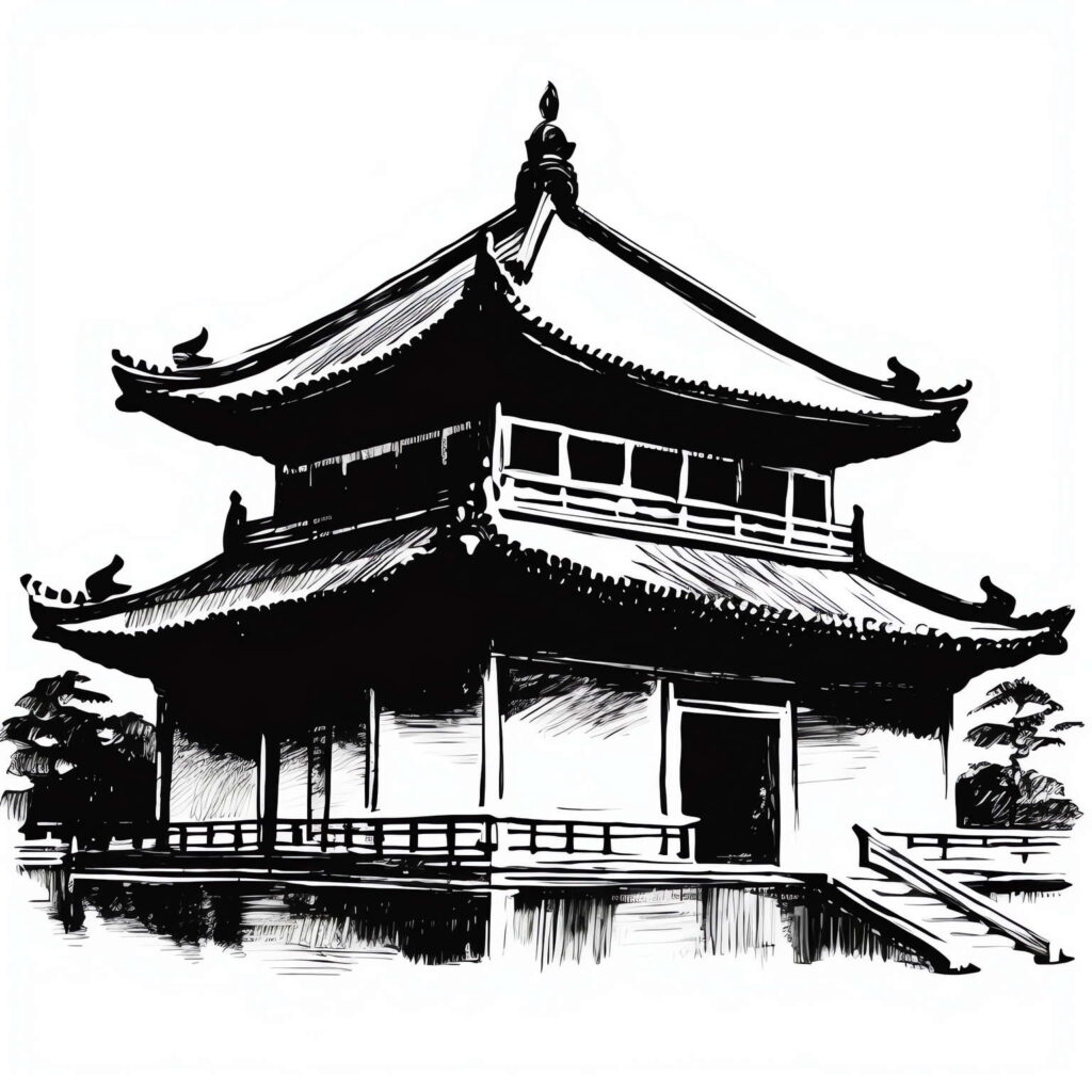 图片[11]-全球设计案例智能库_OJBKAI.COM中式古建筑草图Midjourney灵感图库-名师联智库－全球设计案例智能库名师联素材平台-全球设计案例智能库_OJBKAI.COM设计智库