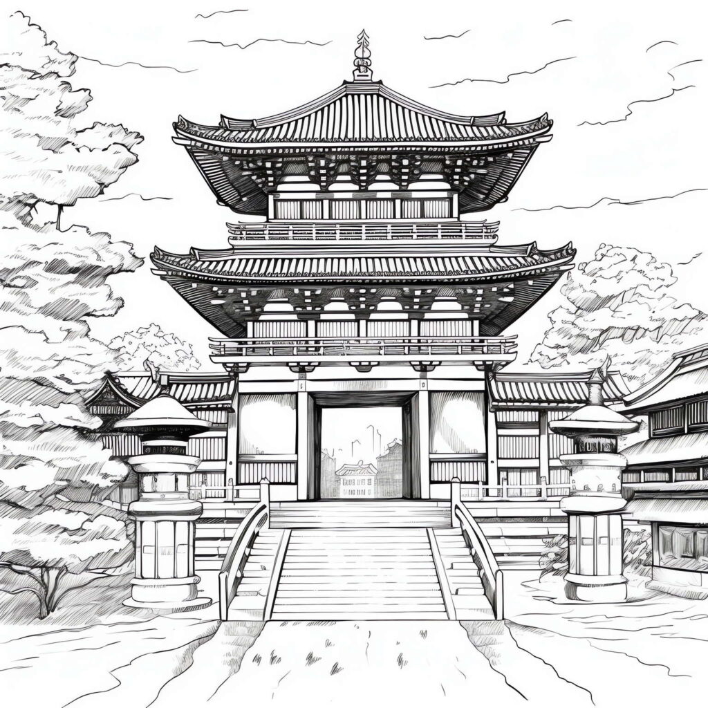 图片[42]-全球设计案例智能库_OJBKAI.COM中式古建筑草图Midjourney灵感图库-名师联智库－全球设计案例智能库名师联素材平台-全球设计案例智能库_OJBKAI.COM设计智库