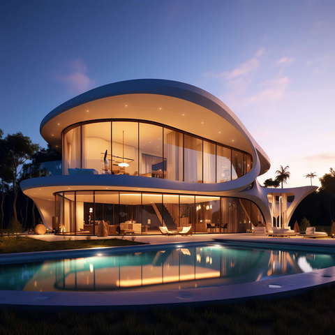 图片[18]-全球设计案例智能库_OJBKAI.COM别墅建筑外观未来科技感Midjourney灵感图库-_设计智库－全球设计案例智能库_OJBKAI.COM-全球设计案例智能库_OJBKAI.COM设计智库