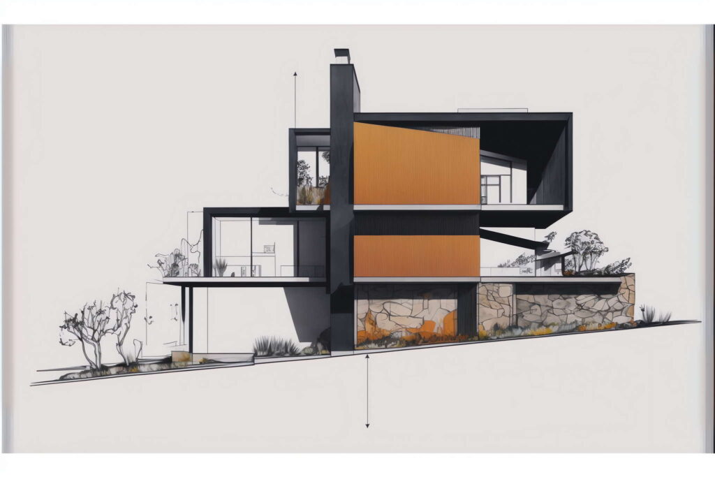 图片[13]-全球设计案例智能库_OJBKAI.COM建筑剖面图Midjourney灵感图库-名师联智库－全球设计案例智能库名师联素材平台-全球设计案例智能库_OJBKAI.COM设计智库