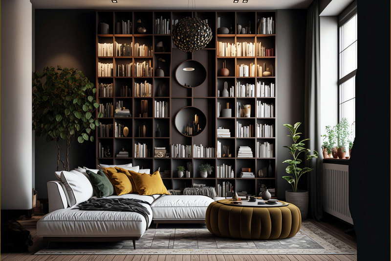 复古书柜Midjourney灵感图库-_设计智库－全球设计案例智能库_OJBKAI.COM-全球设计案例智能库_OJBKAI.COM设计智库