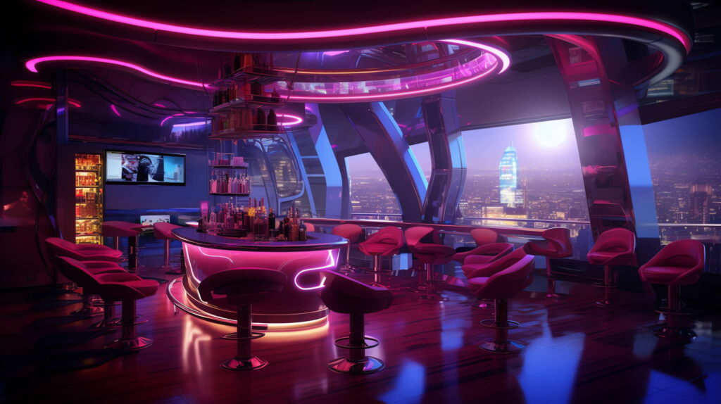 图片[100]-全球设计案例智能库_OJBKAI.COM赛博朋克风霓虹灯设计酒吧吧台区_Midjourney灵感图库-_设计智库－全球设计案例智能库_OJBKAI.COM-全球设计案例智能库_OJBKAI.COM设计智库