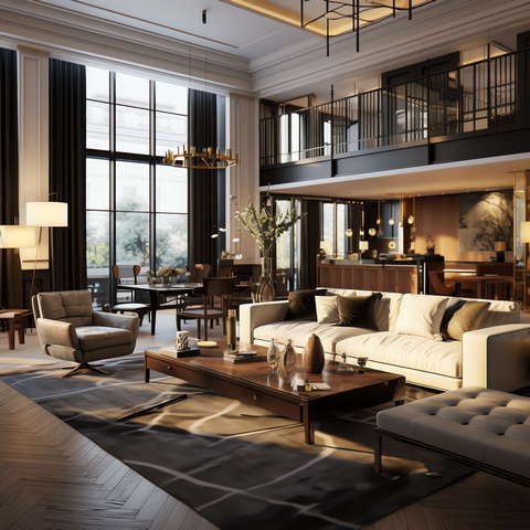 图片[22]-全球设计案例智能库_OJBKAI.COM现代前卫时尚挑高客厅Midjourney灵感图库-_设计智库－全球设计案例智能库_OJBKAI.COM-全球设计案例智能库_OJBKAI.COM设计智库