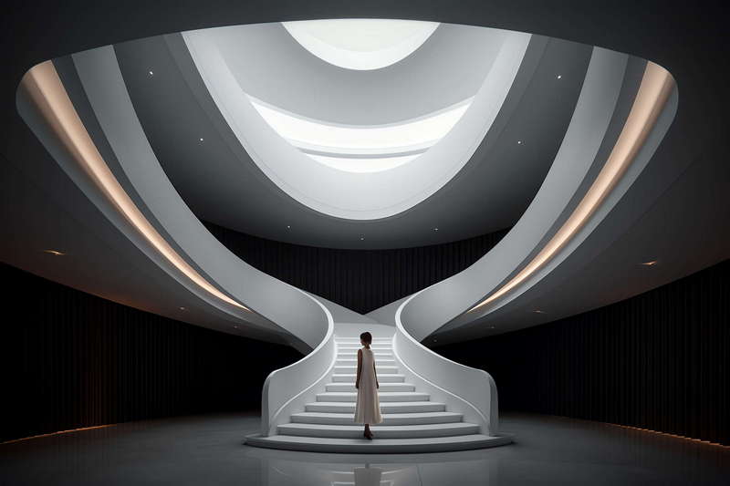 图片[24]-全球设计案例智能库_OJBKAI.COM现代风格白色楼梯Midjourney灵感图库-_设计智库－全球设计案例智能库_OJBKAI.COM-全球设计案例智能库_OJBKAI.COM设计智库