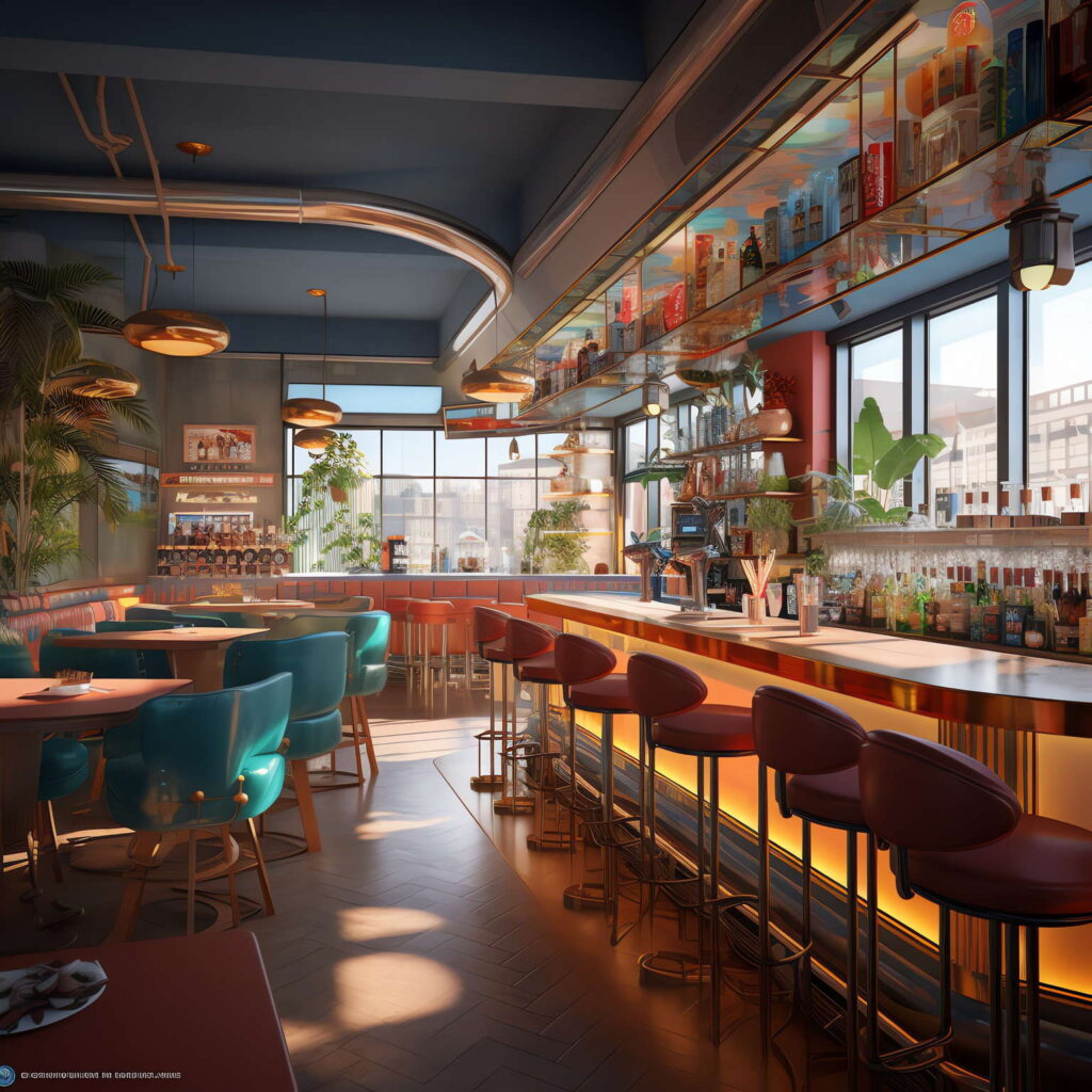 图片[58]-全球设计案例智能库_OJBKAI.COM赛博朋克风霓虹灯设计酒吧吧台区_Midjourney灵感图库-_设计智库－全球设计案例智能库_OJBKAI.COM-全球设计案例智能库_OJBKAI.COM设计智库