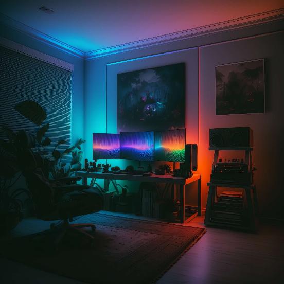 图片[17]-全球设计案例智能库_OJBKAI.COM赛博朋克风霓虹灯设计男孩房1_Midjourney灵感图库-_设计智库－全球设计案例智能库_OJBKAI.COM-全球设计案例智能库_OJBKAI.COM设计智库