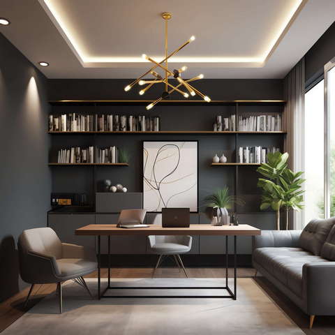 现代风格书房Midjourney灵感图库-_设计智库－全球设计案例智能库_OJBKAI.COM-全球设计案例智能库_OJBKAI.COM设计智库