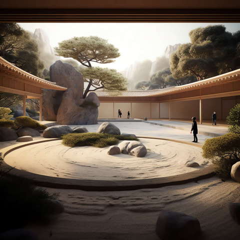图片[6]-全球设计案例智能库_OJBKAI.COM别墅庭院日式枯山水Midjourney灵感图库-_设计智库－全球设计案例智能库_OJBKAI.COM-全球设计案例智能库_OJBKAI.COM设计智库