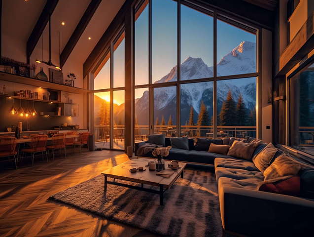 别墅乡村风全景窗Midjourney灵感图库-_设计智库－全球设计案例智能库_OJBKAI.COM-全球设计案例智能库_OJBKAI.COM设计智库