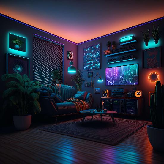 图片[87]-全球设计案例智能库_OJBKAI.COM赛博朋克风霓虹灯设计男孩房1_Midjourney灵感图库-_设计智库－全球设计案例智能库_OJBKAI.COM-全球设计案例智能库_OJBKAI.COM设计智库