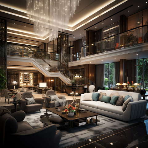 图片[87]-全球设计案例智能库_OJBKAI.COM现代前卫时尚挑高客厅Midjourney灵感图库-_设计智库－全球设计案例智能库_OJBKAI.COM-全球设计案例智能库_OJBKAI.COM设计智库