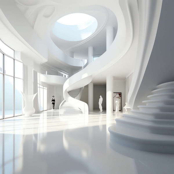 图片[15]-全球设计案例智能库_OJBKAI.COM现代风格白色楼梯Midjourney灵感图库-_设计智库－全球设计案例智能库_OJBKAI.COM-全球设计案例智能库_OJBKAI.COM设计智库