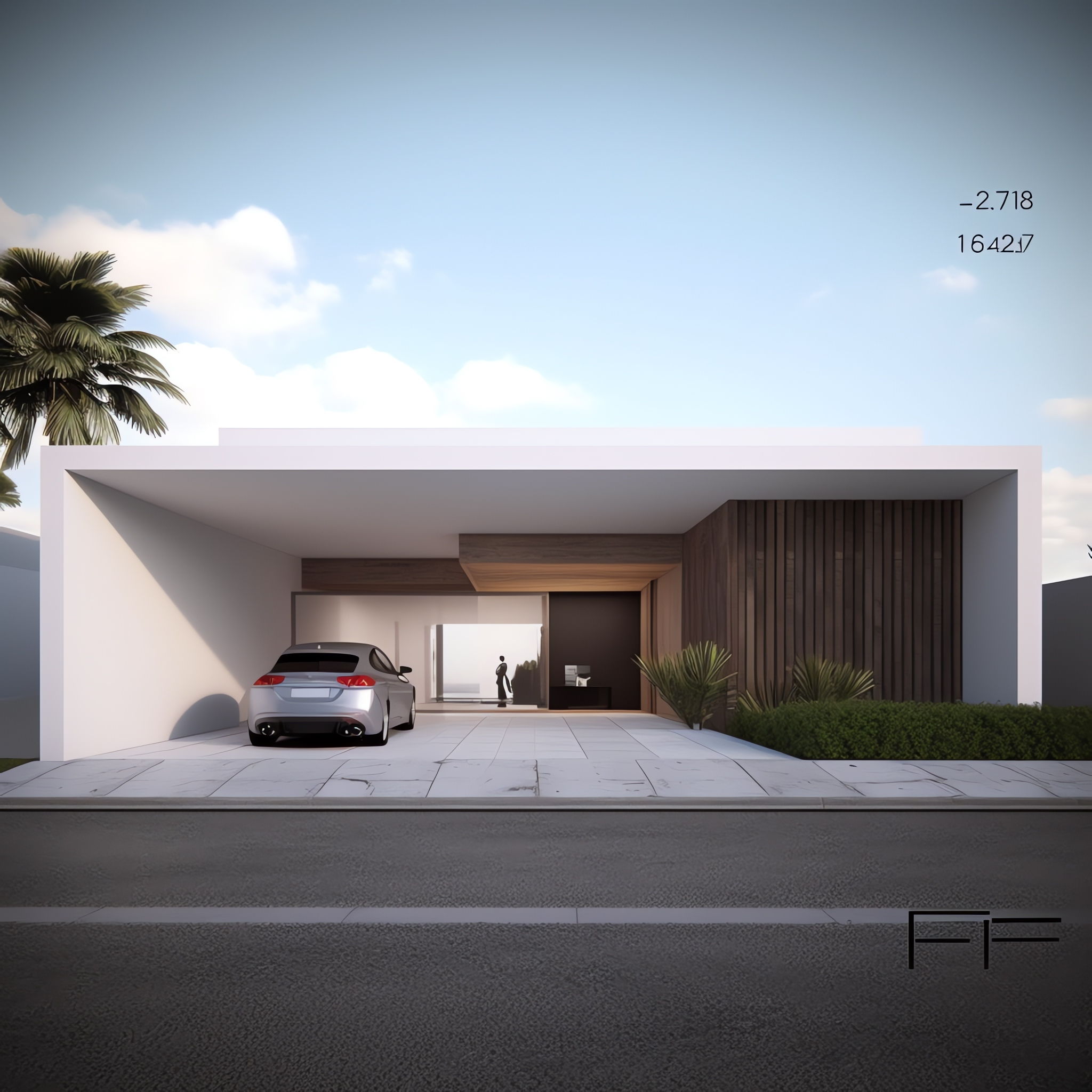 极简风别墅外观Midjourney灵感图库-_设计智库－全球设计案例智能库_OJBKAI.COM-全球设计案例智能库_OJBKAI.COM设计智库