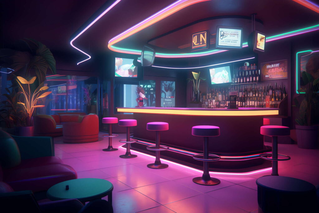 图片[46]-全球设计案例智能库_OJBKAI.COM赛博朋克风霓虹灯设计KTV酒吧_Midjourney灵感图库-_设计智库－全球设计案例智能库_OJBKAI.COM-全球设计案例智能库_OJBKAI.COM设计智库