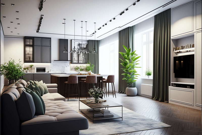 北欧风格客厅Midjourney灵感图库-_设计智库－全球设计案例智能库_OJBKAI.COM-全球设计案例智能库_OJBKAI.COM设计智库