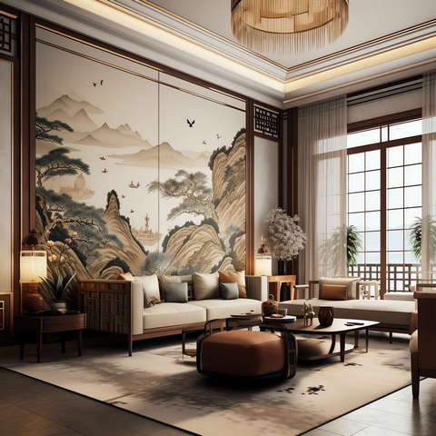 图片[24]-全球设计案例智能库_OJBKAI.COM住宅中式客厅Midjourney灵感图库-_设计智库－全球设计案例智能库_OJBKAI.COM-全球设计案例智能库_OJBKAI.COM设计智库