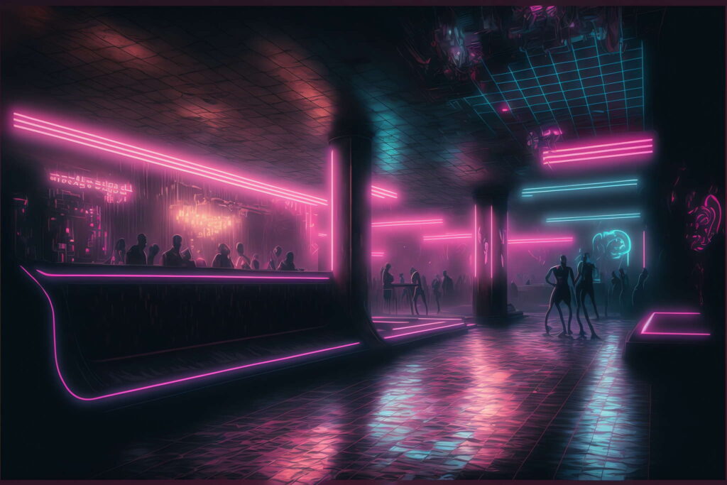 图片[13]-全球设计案例智能库_OJBKAI.COM赛博朋克风霓虹灯设计酒吧_Midjourney灵感图库-_设计智库－全球设计案例智能库_OJBKAI.COM-全球设计案例智能库_OJBKAI.COM设计智库