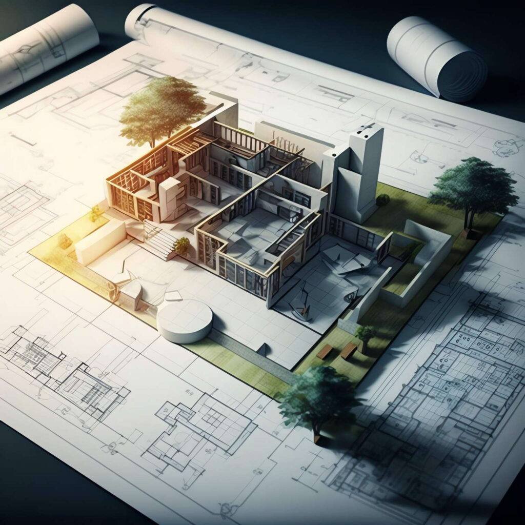 室内设计手绘图Midjourney灵感图库-名师联智库－全球设计案例智能库名师联素材平台-全球设计案例智能库_OJBKAI.COM设计智库