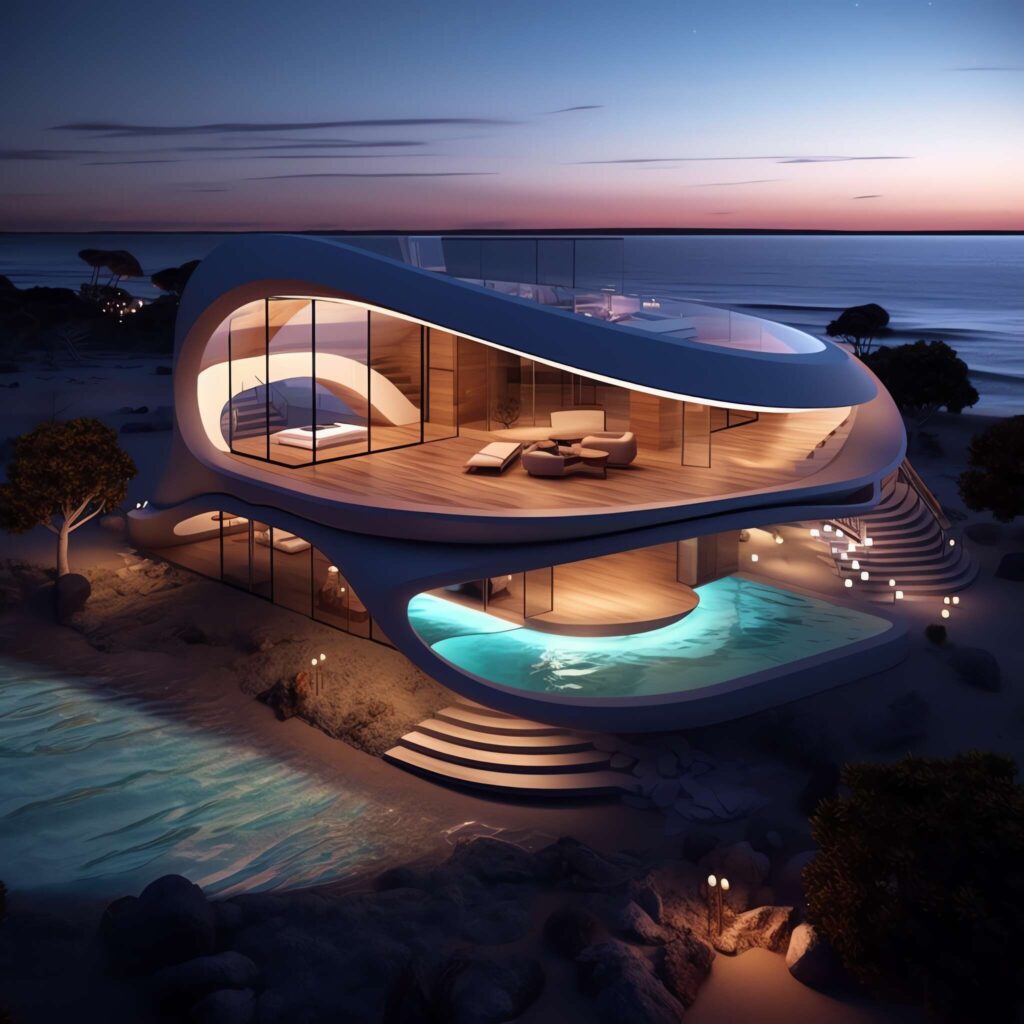 图片[2]-全球设计案例智能库_OJBKAI.COM泳池别墅外观未来科技感Midjourney灵感图库-_设计智库－全球设计案例智能库_OJBKAI.COM-全球设计案例智能库_OJBKAI.COM设计智库