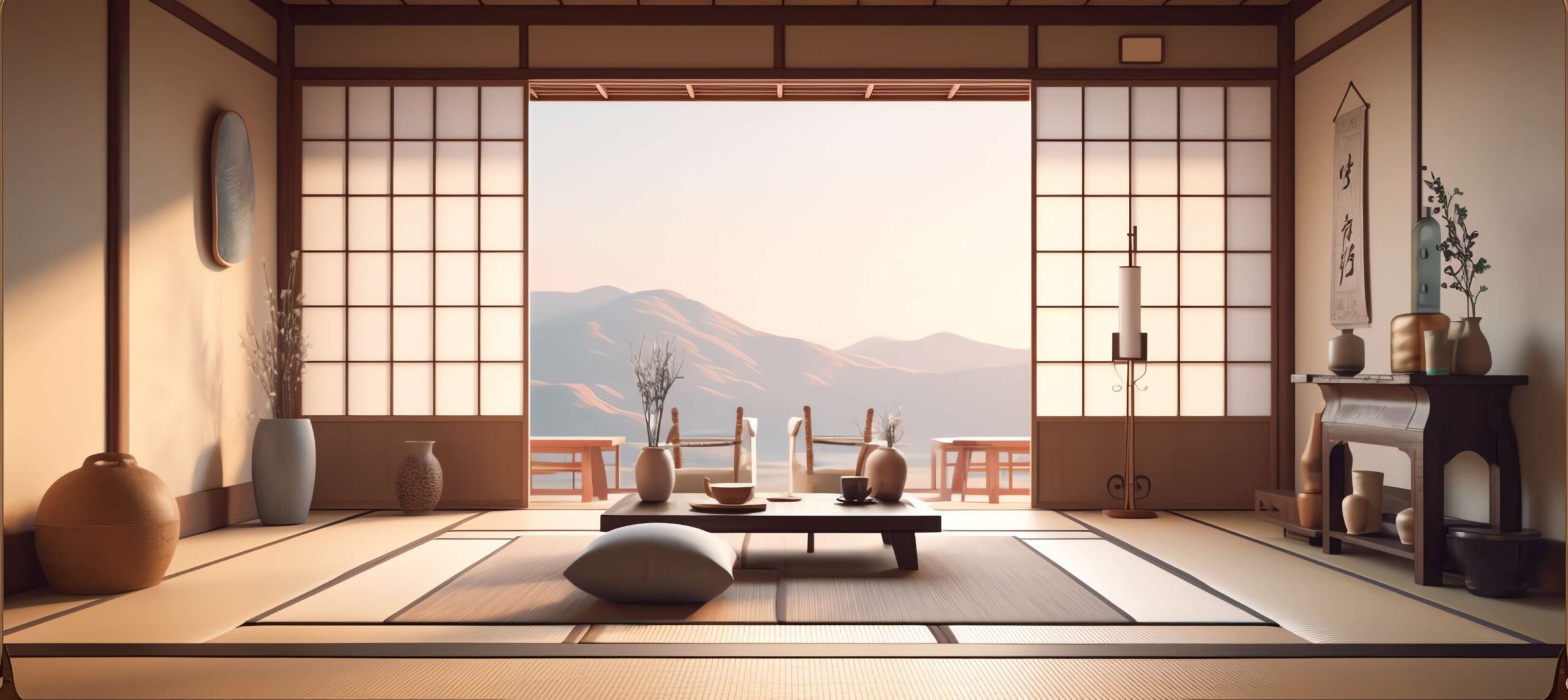 家装日式茶室Midjourney灵感图库-_设计智库－全球设计案例智能库_OJBKAI.COM-全球设计案例智能库_OJBKAI.COM设计智库
