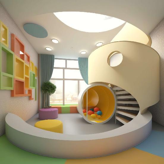 童趣儿童房Midjourney灵感图库-_设计智库－全球设计案例智能库_OJBKAI.COM-全球设计案例智能库_OJBKAI.COM设计智库