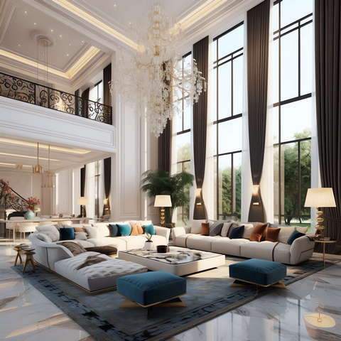 图片[2]-全球设计案例智能库_OJBKAI.COM简欧挑高客厅Midjourney灵感图库-_设计智库－全球设计案例智能库_OJBKAI.COM-全球设计案例智能库_OJBKAI.COM设计智库