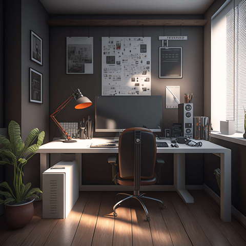 金属质感豪华书房Midjourney灵感图库-_设计智库－全球设计案例智能库_OJBKAI.COM-全球设计案例智能库_OJBKAI.COM设计智库