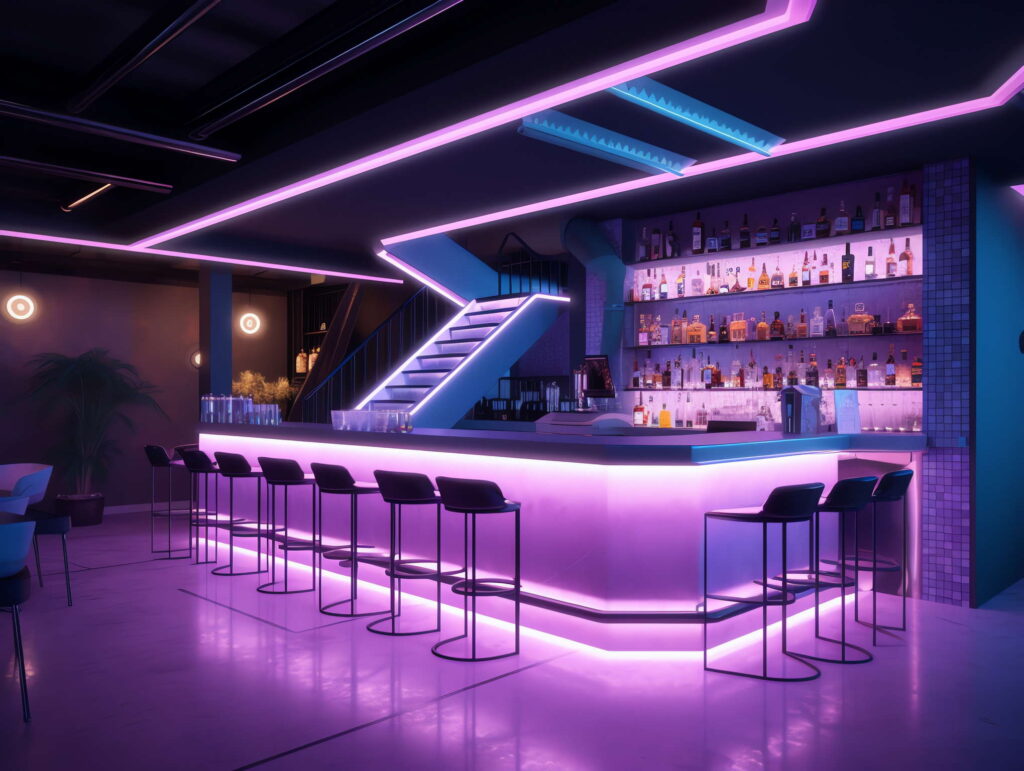 图片[2]-全球设计案例智能库_OJBKAI.COM赛博朋克风霓虹灯设计KTV酒吧_Midjourney灵感图库-_设计智库－全球设计案例智能库_OJBKAI.COM-全球设计案例智能库_OJBKAI.COM设计智库