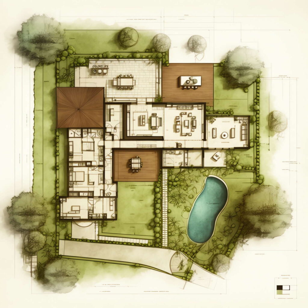 图片[3]-全球设计案例智能库_OJBKAI.COM别墅平面布局图Midjourney灵感图库-名师联智库－全球设计案例智能库名师联素材平台-全球设计案例智能库_OJBKAI.COM设计智库