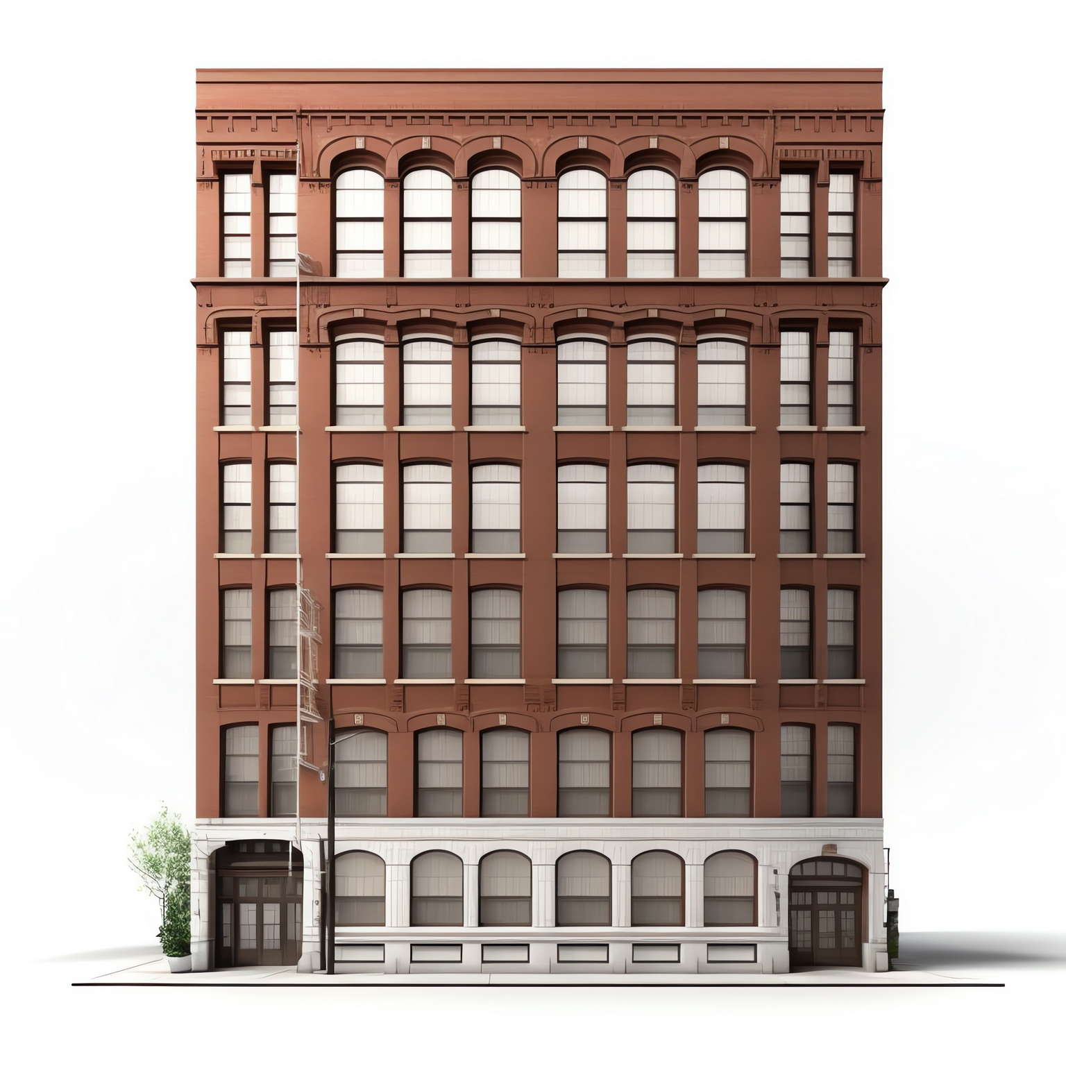 建筑立面图设计Midjourney灵感图库-名师联智库－全球设计案例智能库名师联素材平台-全球设计案例智能库_OJBKAI.COM设计智库