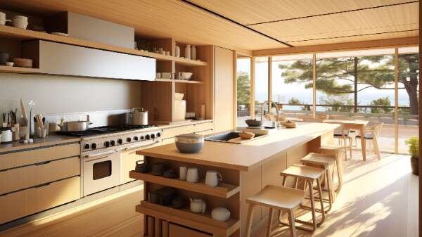 图片[35]-全球设计案例智能库_OJBKAI.COM原木开放厨房中岛吧台_Midjourney灵感图库220P-全球设计案例智能库_OJBKAI.COM设计智库