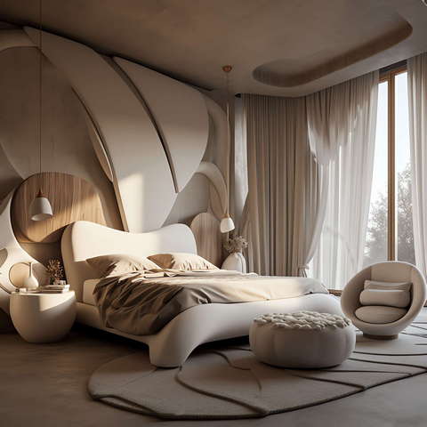 家装绿植空间艺术卧室Midjourney灵感图库-_设计智库－全球设计案例智能库_OJBKAI.COM-全球设计案例智能库_OJBKAI.COM设计智库