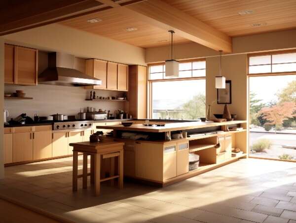 图片[70]-全球设计案例智能库_OJBKAI.COM原木开放厨房中岛吧台_Midjourney灵感图库220P-全球设计案例智能库_OJBKAI.COM设计智库