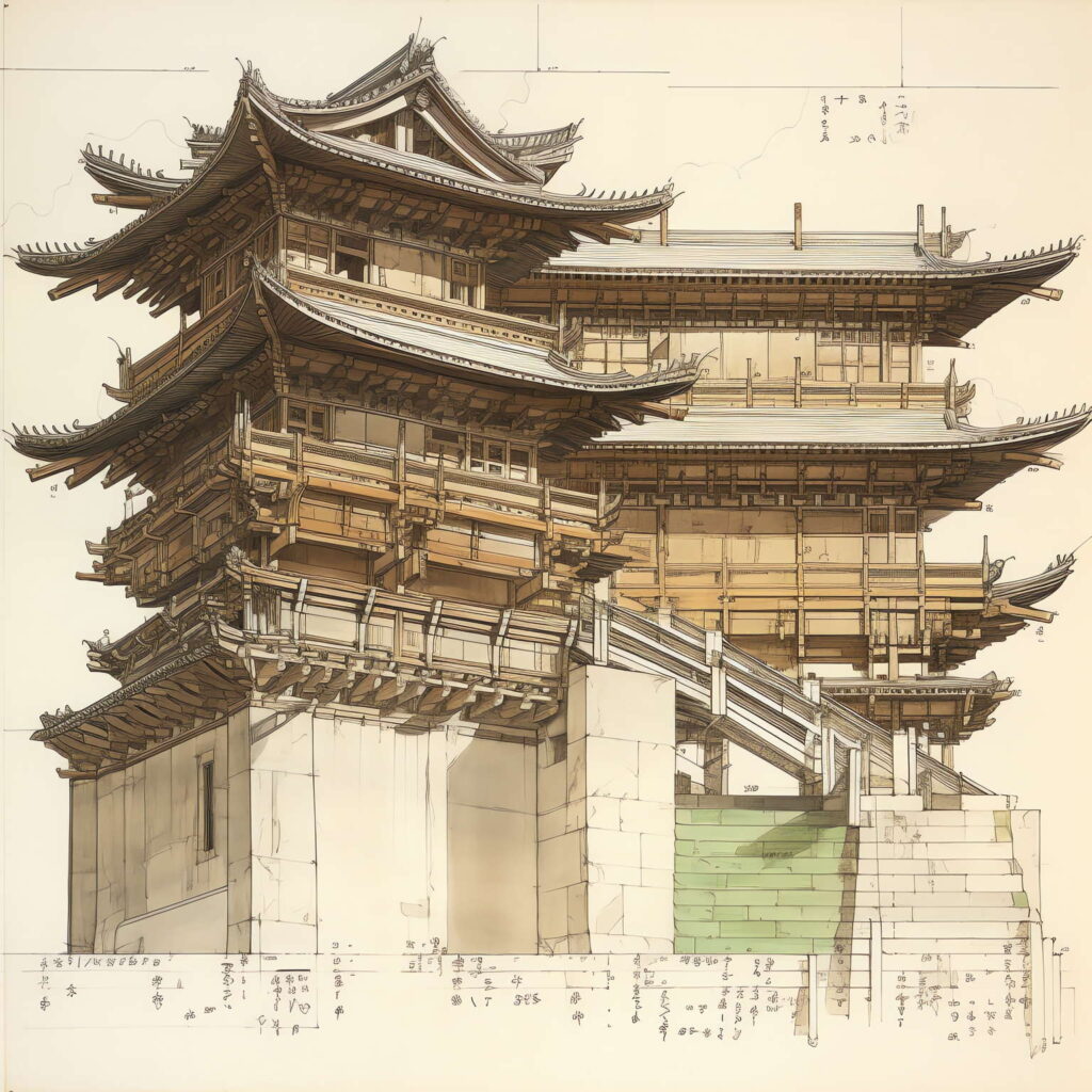 图片[6]-全球设计案例智能库_OJBKAI.COM中国古建草图Midjourney灵感图库-名师联智库－全球设计案例智能库名师联素材平台-全球设计案例智能库_OJBKAI.COM设计智库