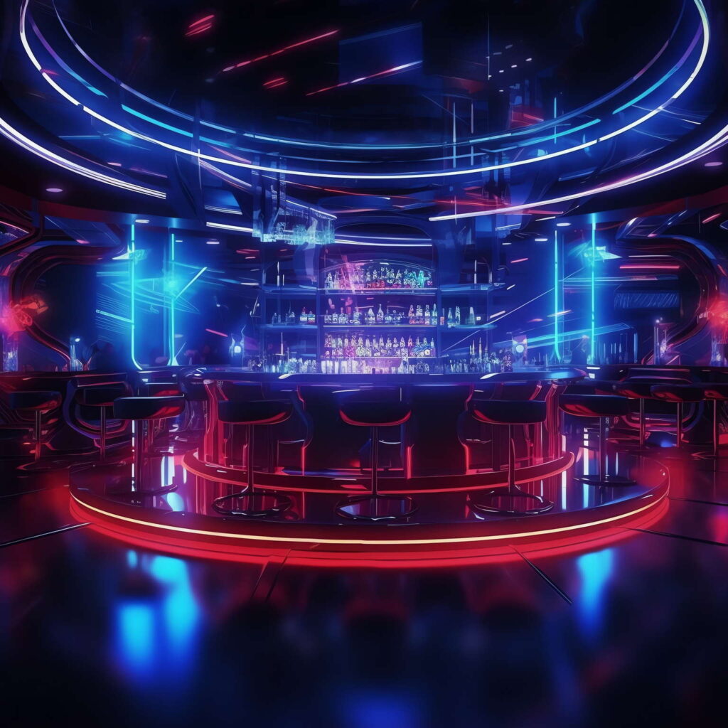 图片[53]-全球设计案例智能库_OJBKAI.COM赛博朋克风霓虹灯设计酒吧吧台区_Midjourney灵感图库-_设计智库－全球设计案例智能库_OJBKAI.COM-全球设计案例智能库_OJBKAI.COM设计智库