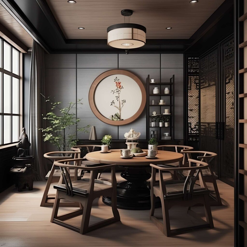 新中式餐厅Midjourney灵感图库-_设计智库－全球设计案例智能库_OJBKAI.COM-全球设计案例智能库_OJBKAI.COM设计智库