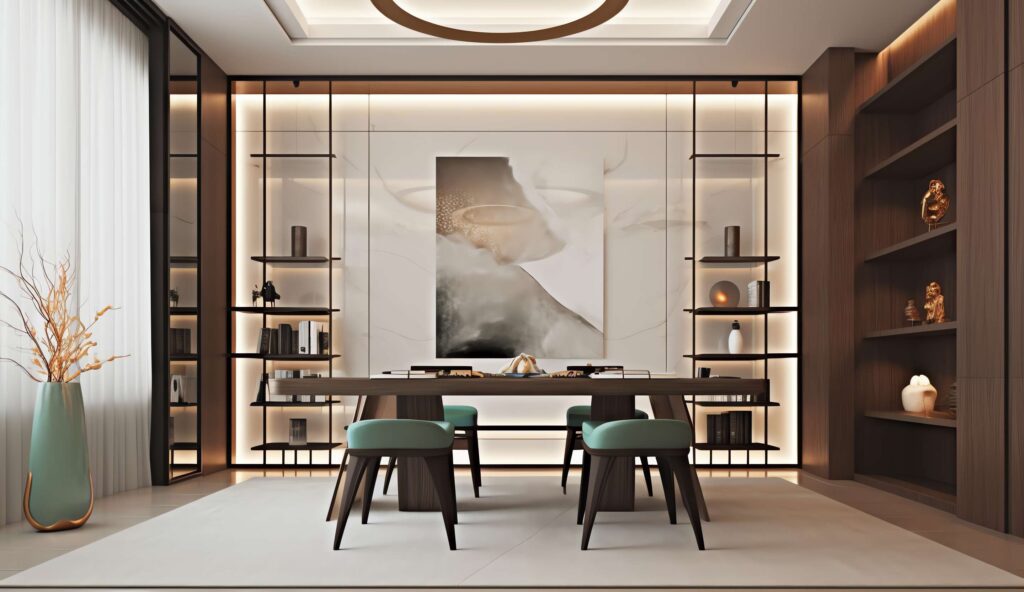 图片[3]-全球设计案例智能库_OJBKAI.COM新中式茶室书房Midjourney灵感图库-_设计智库－全球设计案例智能库_OJBKAI.COM-全球设计案例智能库_OJBKAI.COM设计智库