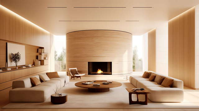 图片[4]-全球设计案例智能库_OJBKAI.COM家装原木风现代客厅Midjourney灵感图库-_设计智库－全球设计案例智能库_OJBKAI.COM-全球设计案例智能库_OJBKAI.COM设计智库