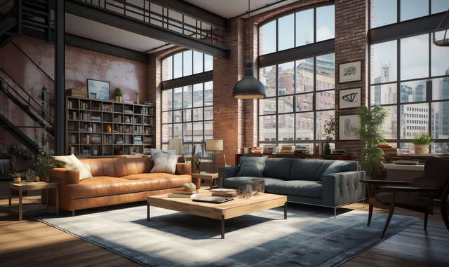 图片[5]-全球设计案例智能库_OJBKAI.COM工业风格客厅Midjourney灵感图库-_设计智库－全球设计案例智能库_OJBKAI.COM-全球设计案例智能库_OJBKAI.COM设计智库