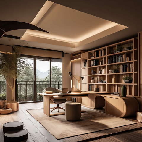 图片[3]-全球设计案例智能库_OJBKAI.COM新中式书房Midjourney灵感图库-_设计智库－全球设计案例智能库_OJBKAI.COM-全球设计案例智能库_OJBKAI.COM设计智库