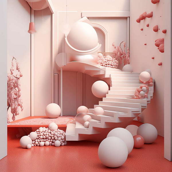 图片[4]-全球设计案例智能库_OJBKAI.COM色彩艺术楼梯Midjourney灵感图库-_设计智库－全球设计案例智能库_OJBKAI.COM-全球设计案例智能库_OJBKAI.COM设计智库