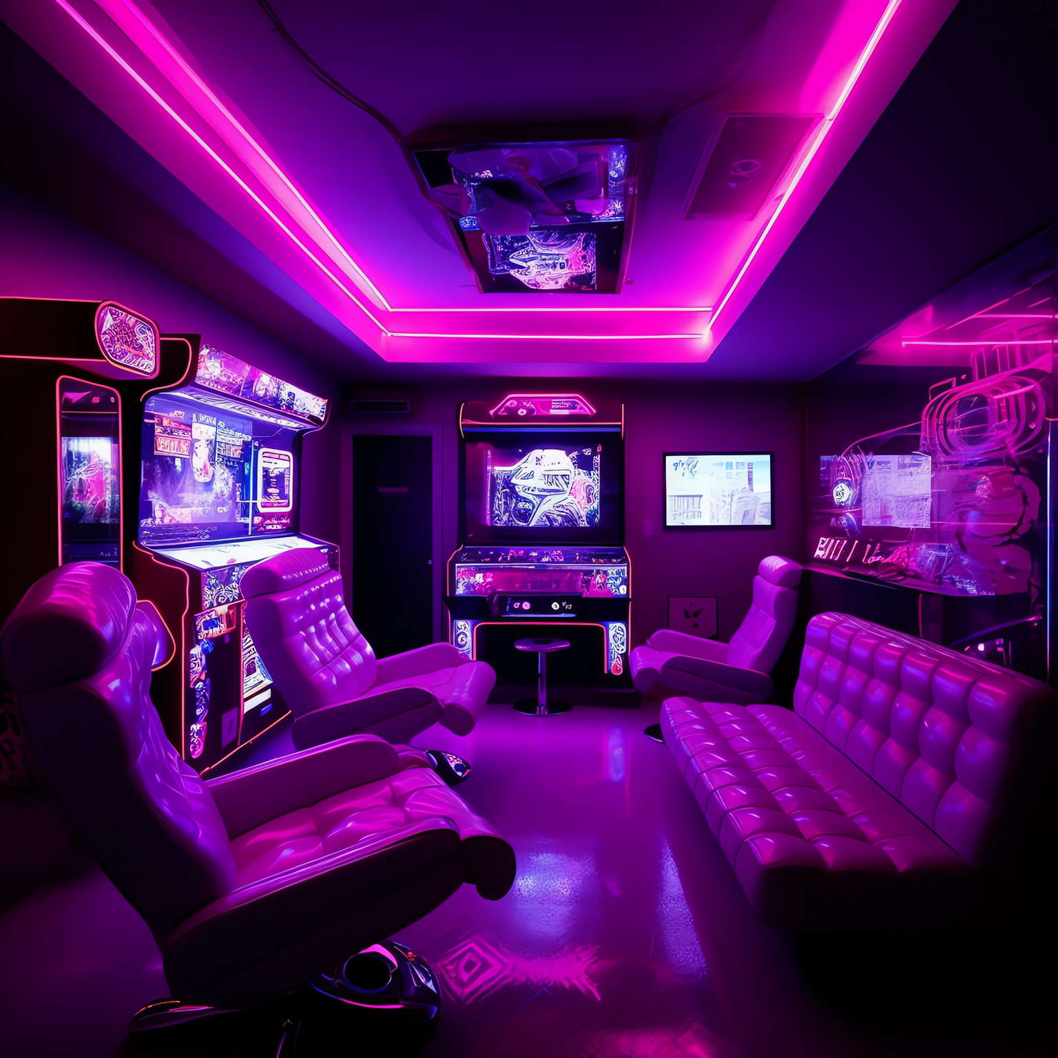 霓虹灯设计KTV_Midjourney灵感图库-_设计智库-全球设计案例智能库_OJBKAI.COM-全球设计案例智能库_OJBKAI.COM设计智库