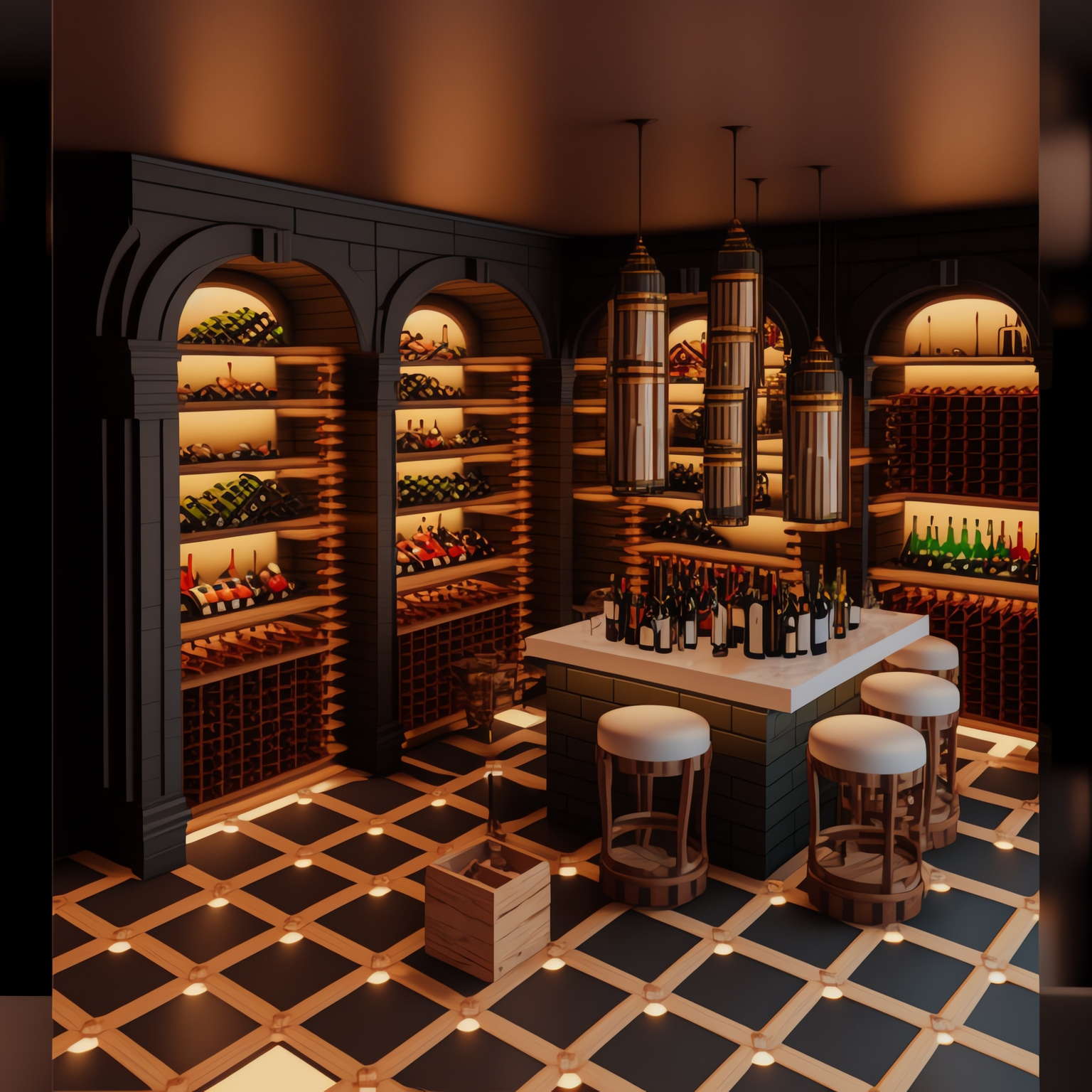 餐厅酒吧区Midjourney灵感图库-_设计智库-全球设计案例智能库_OJBKAI.COM-全球设计案例智能库_OJBKAI.COM设计智库