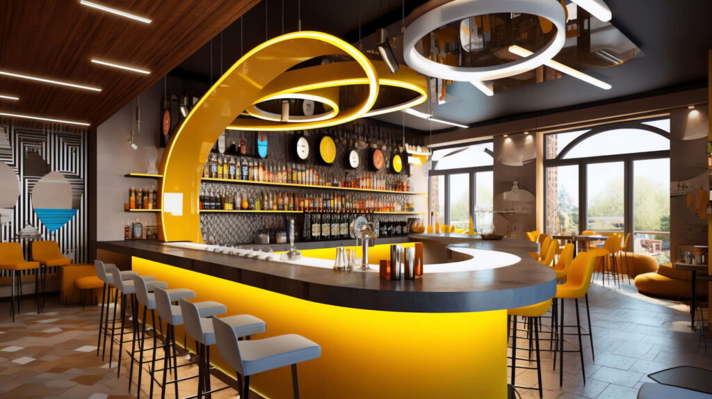 图片[6]-全球设计案例智能库_OJBKAI.COM赛博朋克风霓虹灯设计酒吧吧台区_Midjourney灵感图库-_设计智库－全球设计案例智能库_OJBKAI.COM-全球设计案例智能库_OJBKAI.COM设计智库